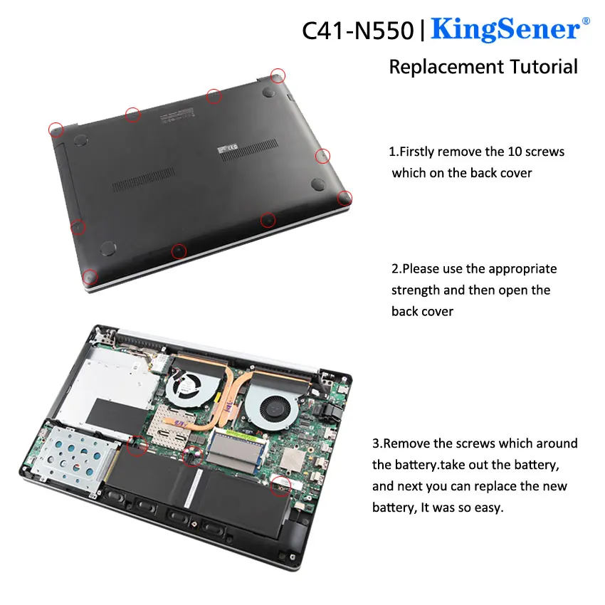 KingSene C41 N550 N550JA N550JK N550JV G550 G550J G550JK ROG Q550LF Q550L Series|battery for asus|asus batterybattery notebook |