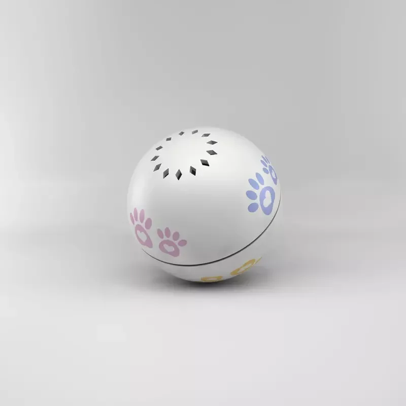 Белый Xiaomi Mijia PETONEER Pet Smart Companion Ball встроенный Catnip Box неправильная прокрутка забавный кот артефакт игрушка для домашних животных - Цвет: Белый