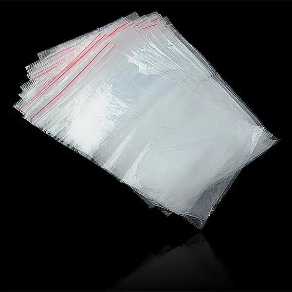 

WITUSE 15x20cm Transparent Zip Bag Resealable Packing Storage Bags Small Clear Plastic Poly Zip Storage Bags