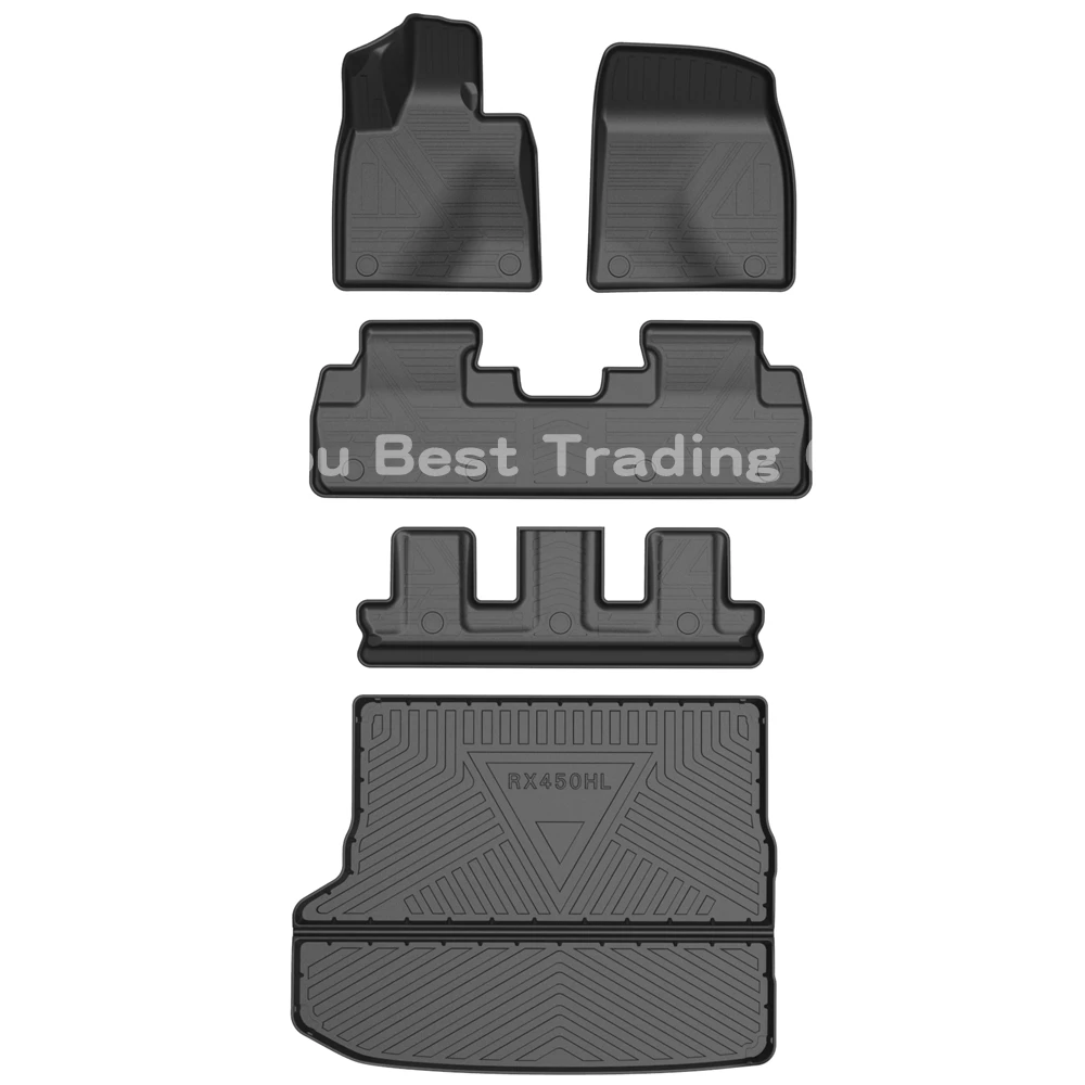 

TPE Car Floor Mat Trunk mat For Lexus RX450HL 2020 6 7 Seats Cars Accessories Styling Rubber Foot pad footpad