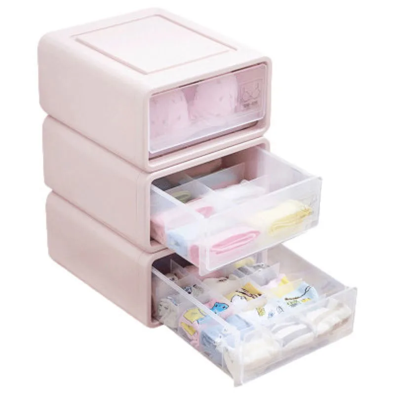 Пластиковый ящик для хранения нижнего белья бюстгальтер носки Органайзер
