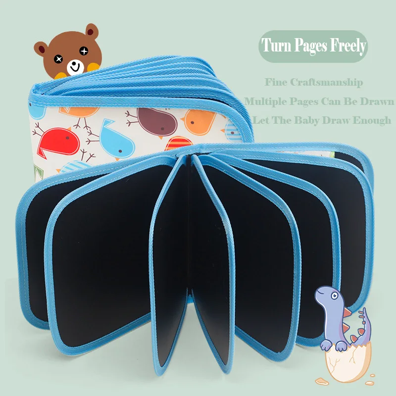 1 Набор портативная доска для рисования сделай сам стираемая Двусторонняя книжка