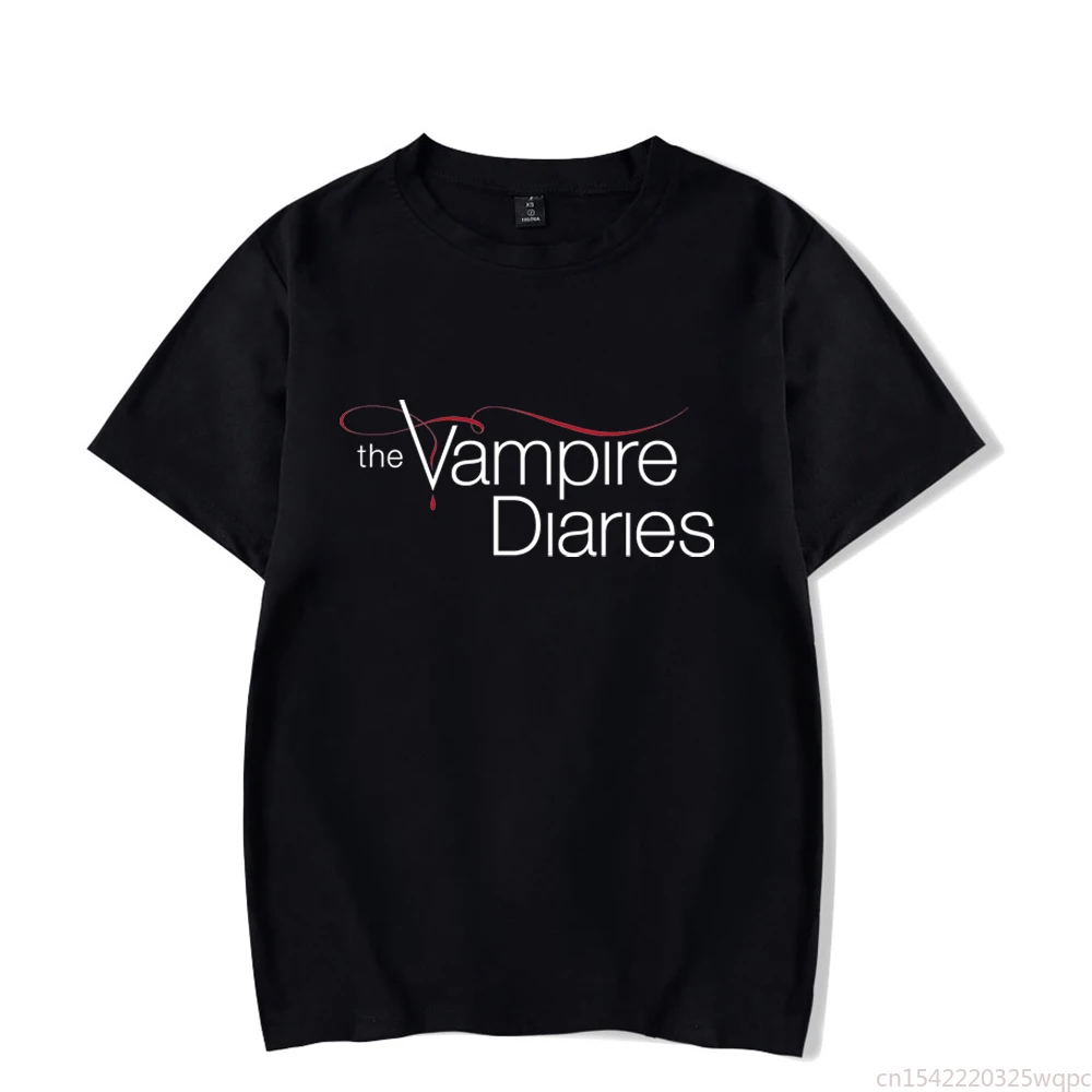 

The Vampire Diaries T-Shirts Men Women TV Series Print T Shirt Harajuku Tees Tops Unisex Clothing