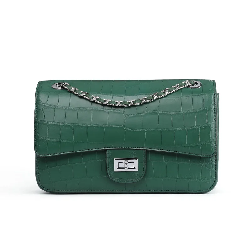 

Crocodile Belly Skin Crossbody Bags For Women 2020 Chain Shoulder Messenger Bag Luxury Handbags and Purses