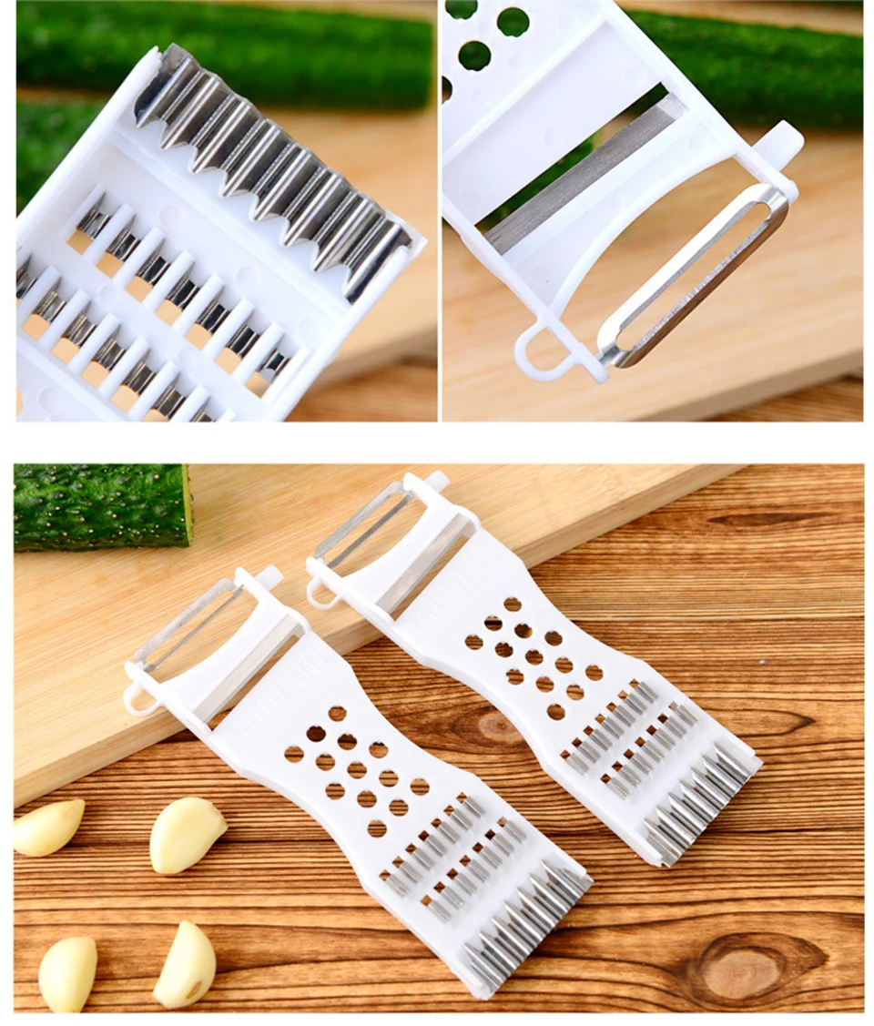 5в1 огурец морковь Картофеля Овощечистка терка для фруктов и овощей резак в белый