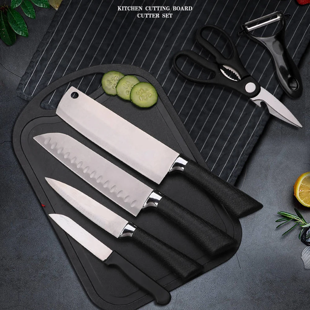 Набор кухонных ножей 5 шт. острые бытовые приборы для чистки фруктов нарезки мяса