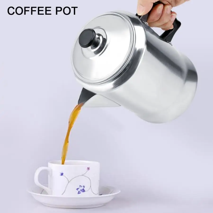 

Espresso Machine Aluminum Alloy Coffee Maker Pot Percolator Tea Kettle Stove Top with Lid Coffe Maker moka