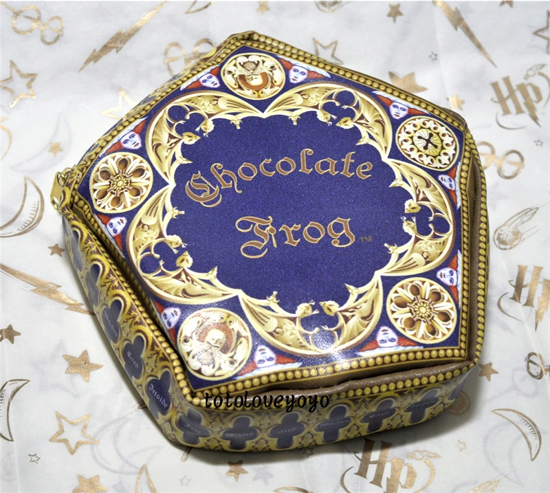 Бумажник с принтом Гарри шоколадный цветок маленький кошелек для монет в школе