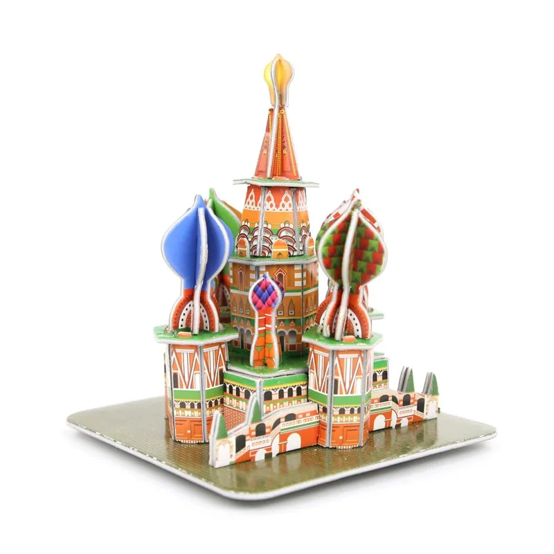 Креативный домашний декор Мультяшные фигурки миниатюры бумажная модель здание