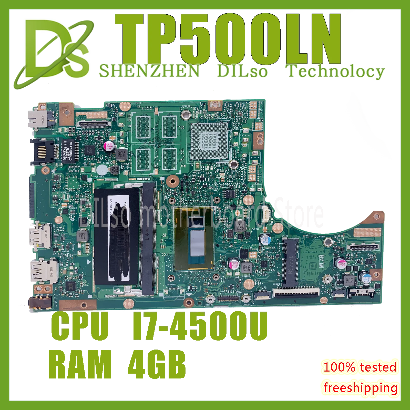 

Оригинальная материнская плата TP550LN подходит для ASUS TP500 TP500L TP500LN TP500LA R554L R554LA материнская плата для ноутбука CPU I7-4500 4 Гб
