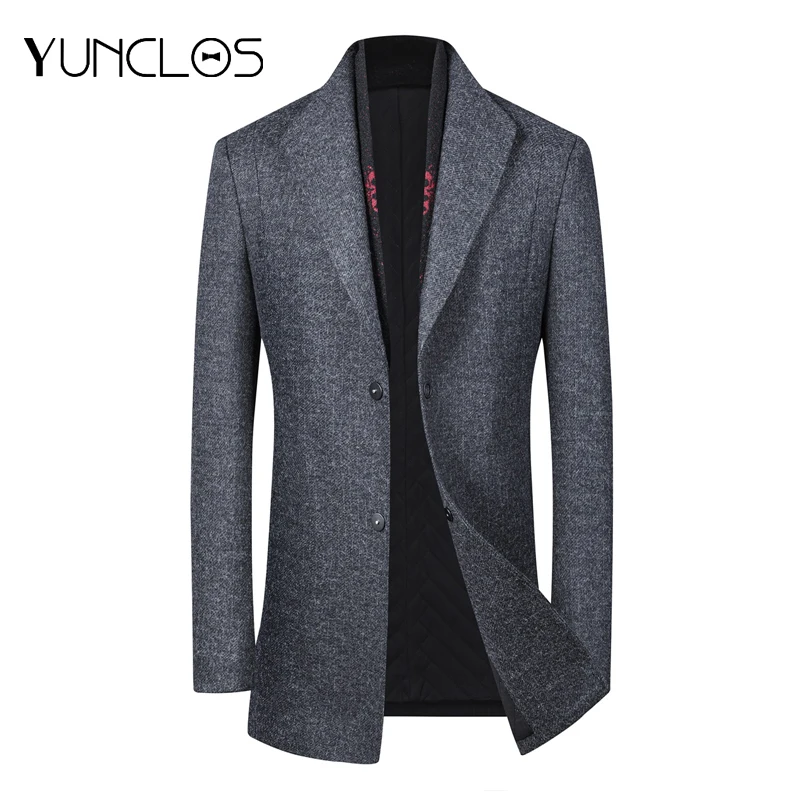 Мужское пальто в полоску yunклос для весны/зимы куртка Азиатского размера