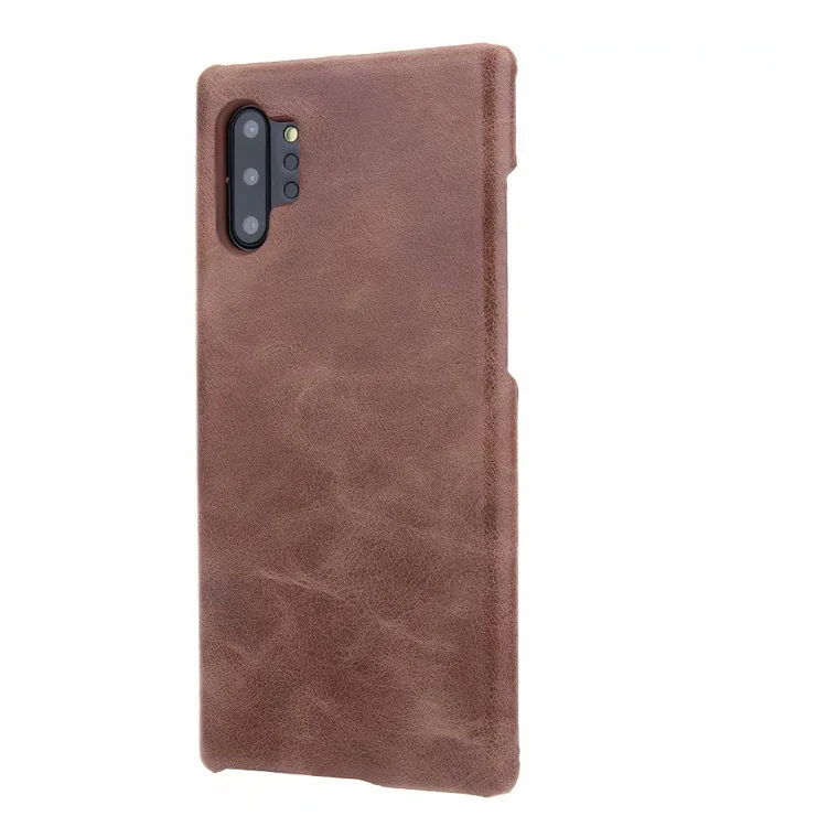 Note10+ ретро матовый чехол из натуральной кожи для телефона samsung Galaxy Note 10 9 S10 S9 Plus Note10 Простой деловой чехол