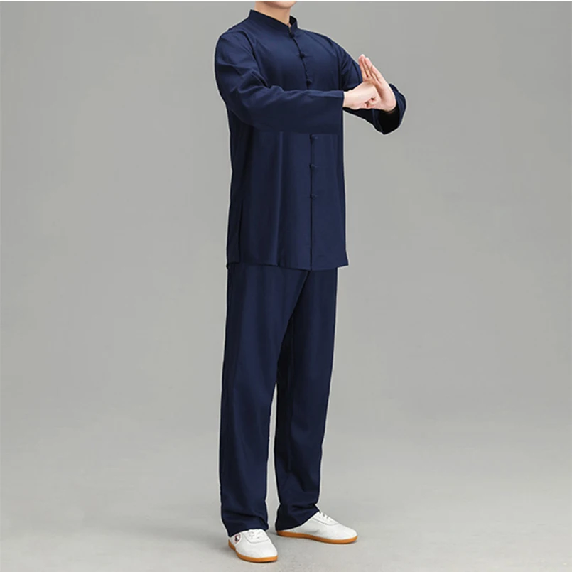 Новинка высокое качество Мужская одежда для кунг-фу тай-чи униформа Тай-Чи ханьфу