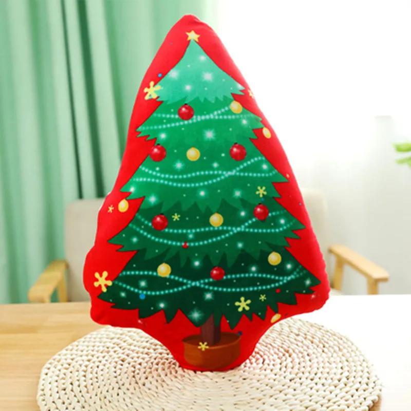 40 см рождественские украшения милая Подушка Санта лось маленький снеговик