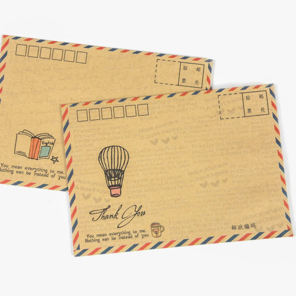

8pcs Greeting Envelope Retro Beautiful Storage Envelopes for Scrapbooking Gift (Random Delivery)