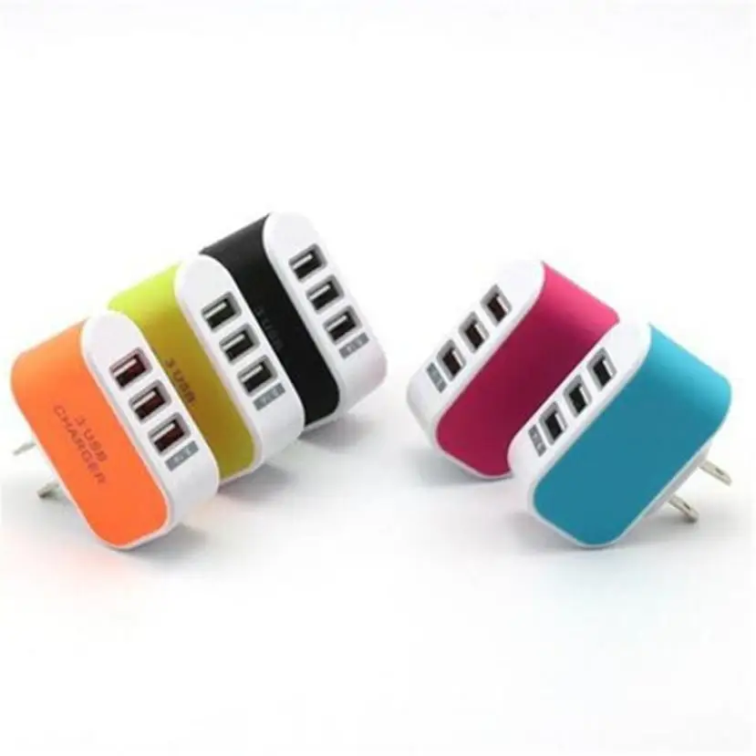 

DC 3 USB Port Mobile Phone Charger Universal Quick Charging For Iphone Samsung Huawei Fast Charger Adapter 5V Travel Wall Plug
