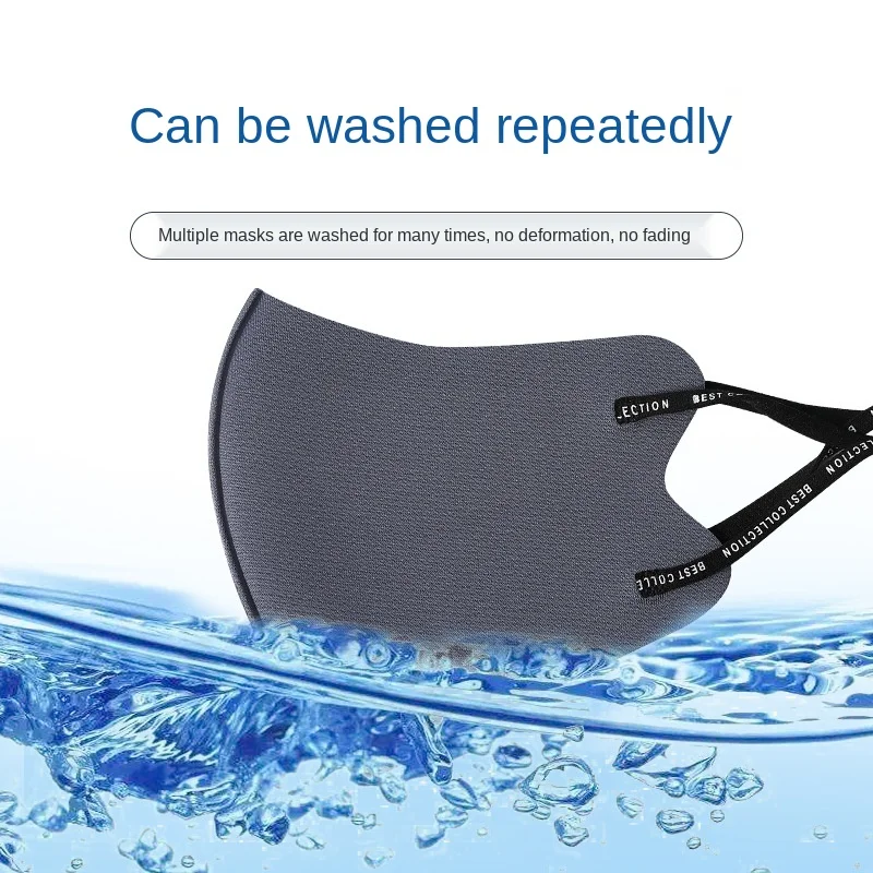 10 штук Шелковая Маска Антипыль Рот Хлопок Лицо Анти-туман Черный Стерео 3D Респиратор Мужчины Женщины Маскары Модные.