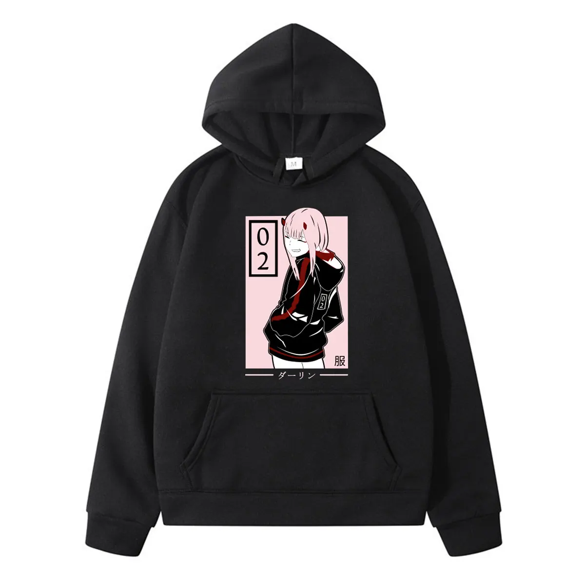 

Anime Darling In The Franxx Zero Two 2021 Hot New Products Harajuku Print Winter Long Sleeve Thick Loose Woman Casual Hoodie