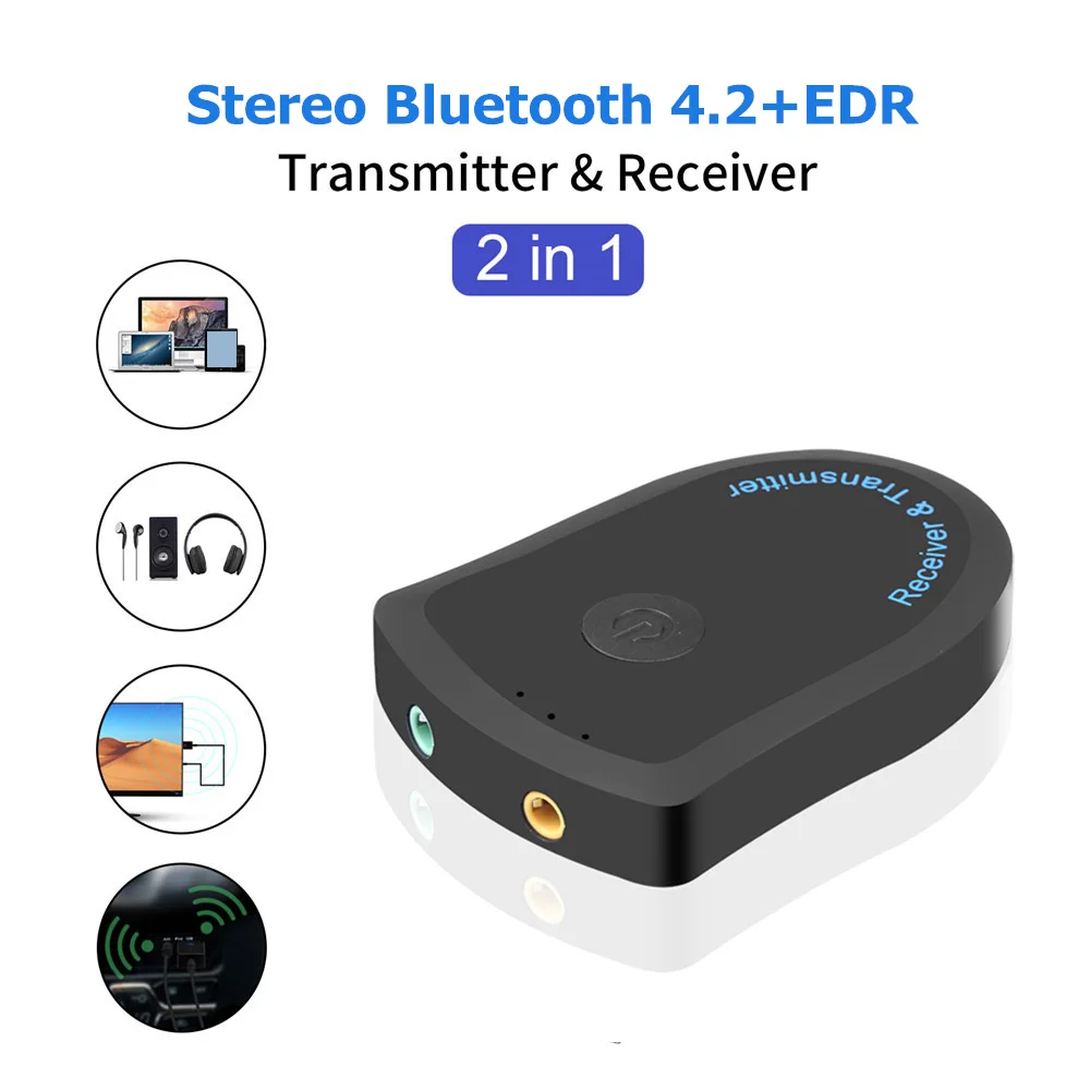 Универсальный приемник и передатчик 2 в 1 Bluetooth 4 беспроводной аудиоадаптер 3 5 мм AUX