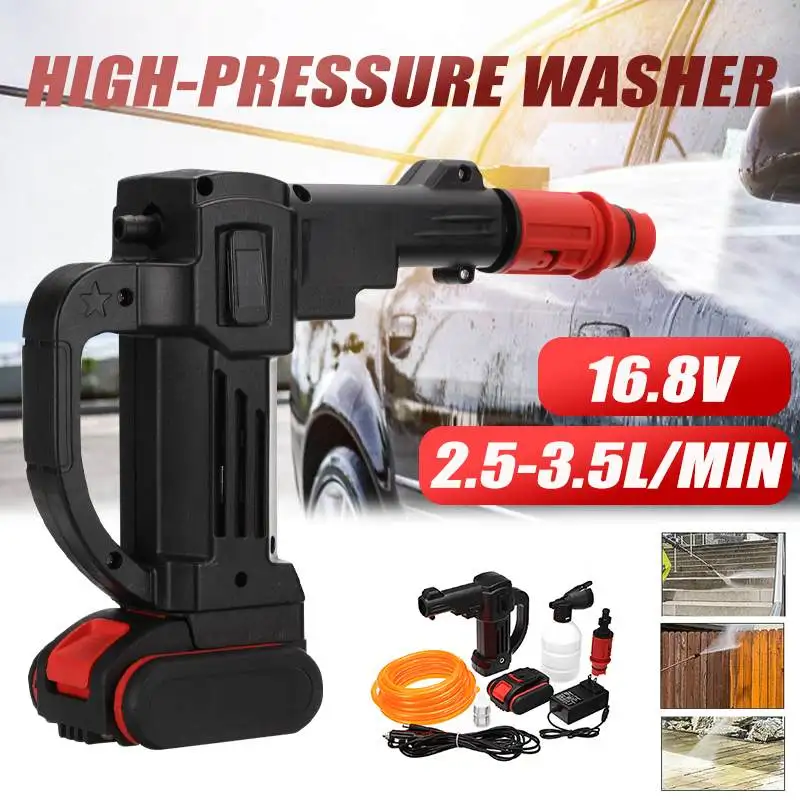 Pаспродажа Беспроводной водяной пистолет высокого давления для мойки автомобиля, портативный мойщик высокого давления, Машина для мойки автомобиля ...