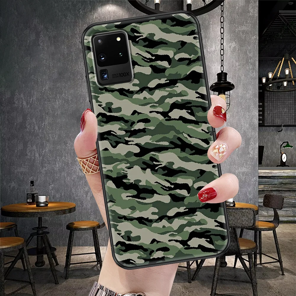 Камуфляжный чехол в стиле милитари для телефона Samsung Galaxy Note 4 8 9 10 20 S8 S9 S10 S10E S20 Plus