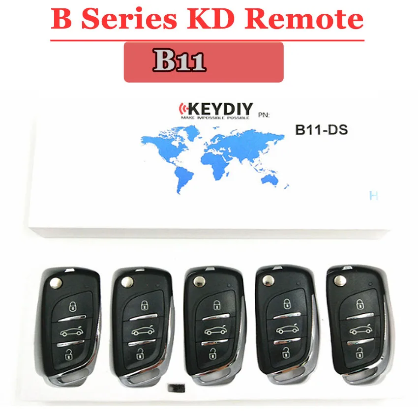 Пульт дистанционного управления KEYDIY (5 шт./лот) KD900 ключ B11 с 3 кнопками пульт серии B