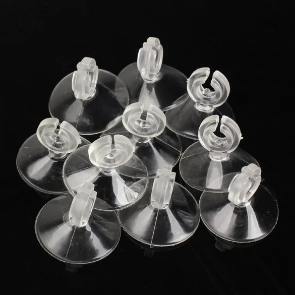 

10X Aquarium Sucker Fish Tank Suction Cups for 4/6mm Air Line Pipe Tube Wire Holder Sucker For Glass Surface Fish Supples
