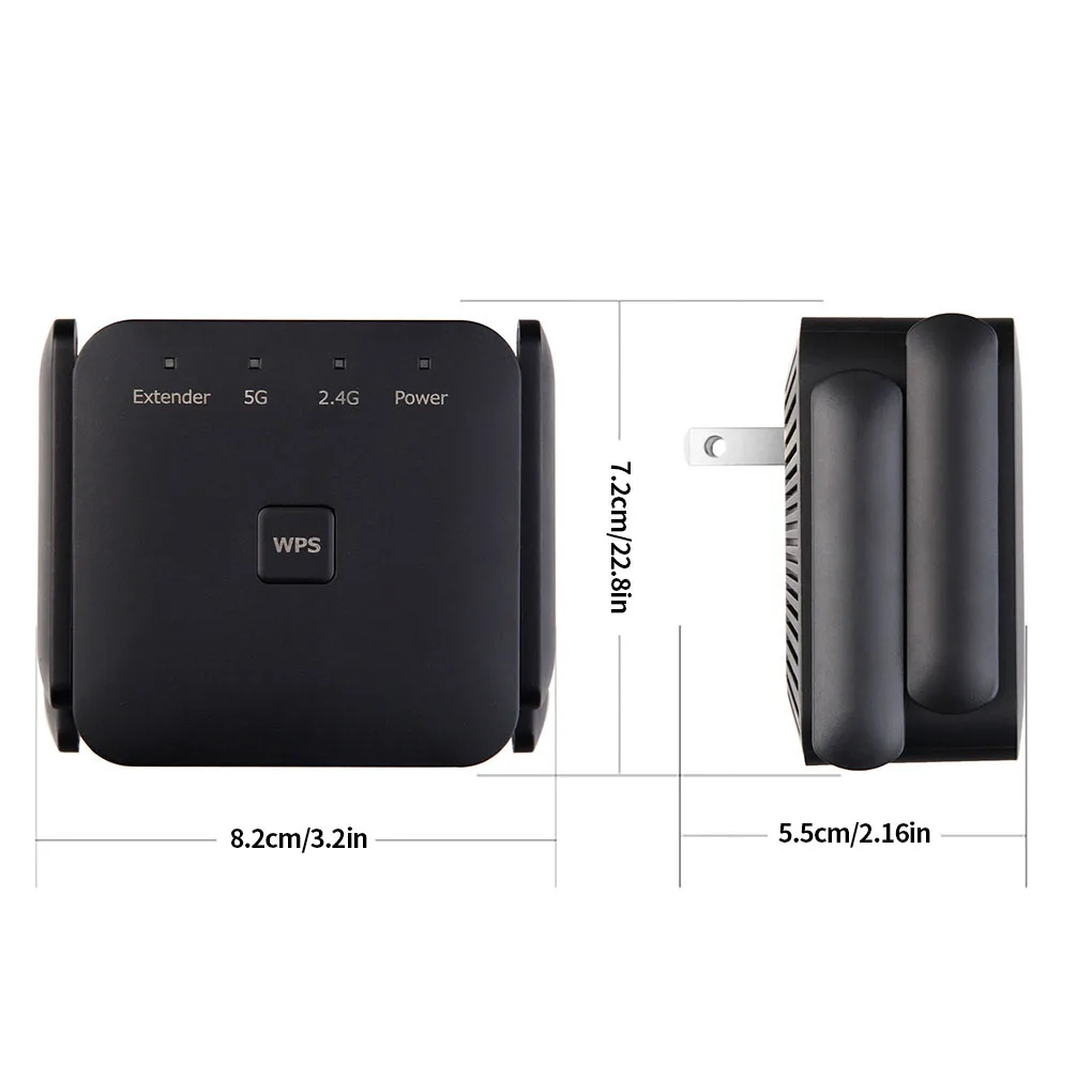 

Dual Band 2.4G 5G Wifi Repeater Wifi Signal Booster Amplifier Wireless Signal Range Extender