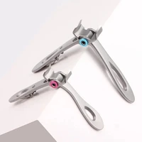 professional nail clippers stainless steel wide jaw opening manicure fingernail cutter thick hard ingrown toenail scissors tools