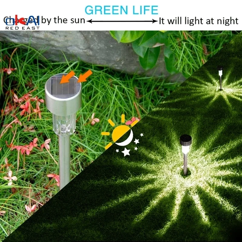 

LED Solar Garden Light Outdoor Solar Powered Lamp Lantern Waterproof Landscape Lighting for Pathway Patio Yard Lawn Decoration.