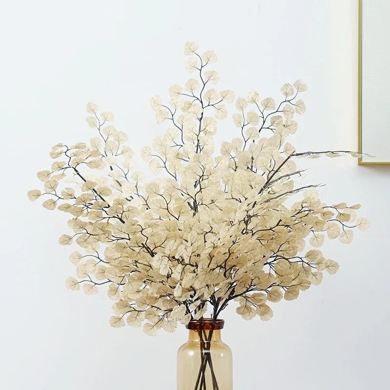 

Artificial Plant, Shell Leaf,60cm Single Branch,Fake Plant for Garden Landscaping,Flower Arrangement In Vase for Home Decoration