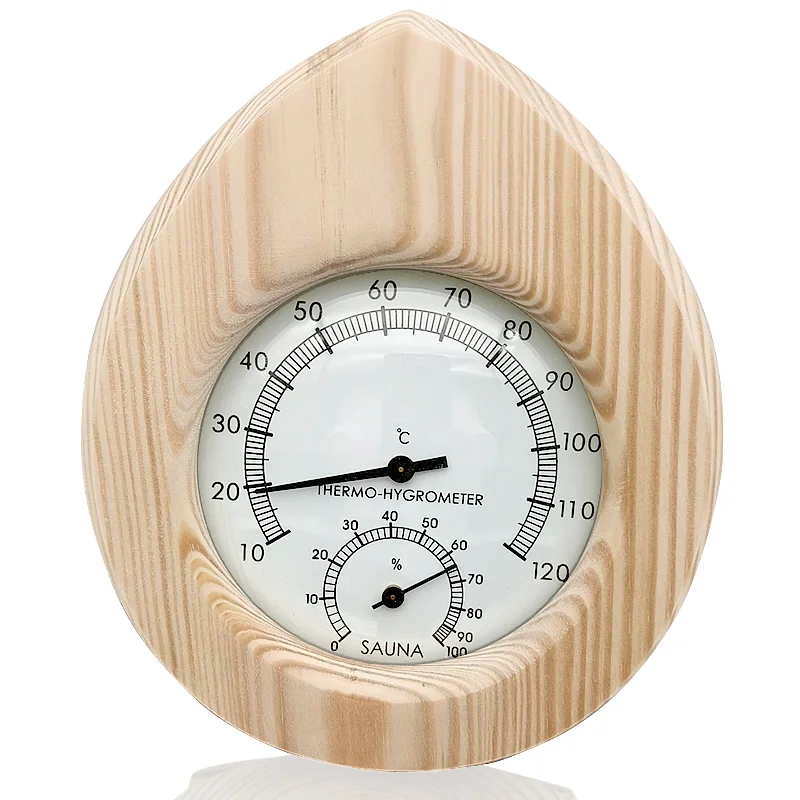 

Water Drop Shape Temperature Hygrometer for Sauna Room