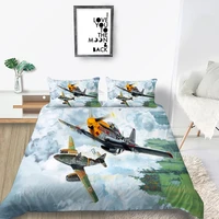 clouds bedding set fighters artistic fashionable 3d duvet cover king queen twin full single double unique design bed set