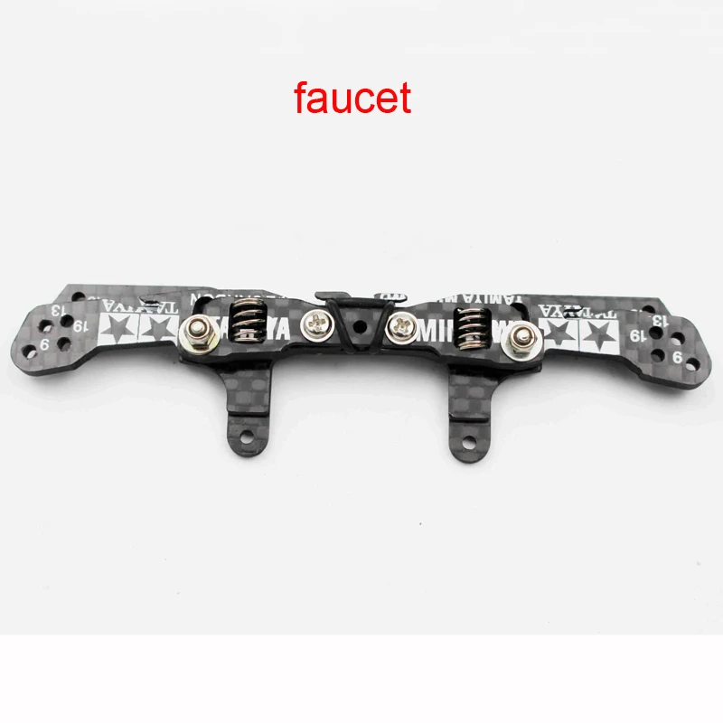 1PC 3mm Carbon Fiber Buffer Spring Faucet/Pteris Front Rear Reinforcing Plate for RC Tamiya Mini 4WD Car DIY Accessories | Игрушки и