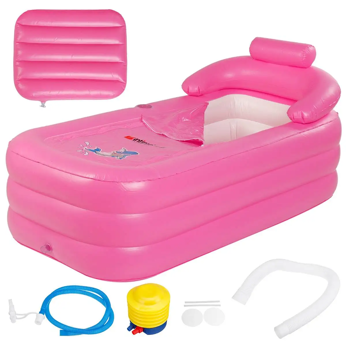 

160x84x64cm Inflatable Bathtub for adult Foldable with Air Pump SPA Household inflatable Bath Tub Folding Portable Bathtub
