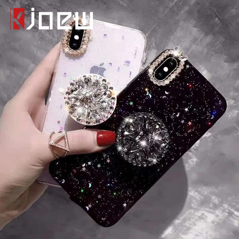 Роскошный блестящий силиконовый чехол KJOEW для iphone 7 8 6 S plus X XR XS MAX|Бамперы| |