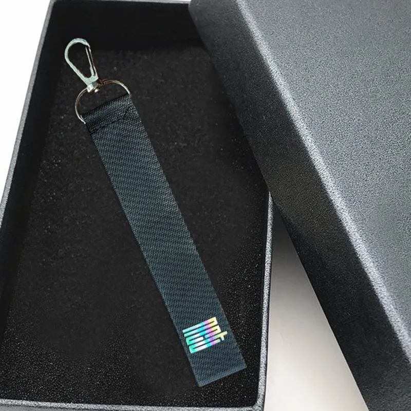 

Kpop Nct Laser Laryard Colorful Mobile Phone Strip Rope Name Article Keychain Pendant Clothes Bag Ornament Nct Key Chain