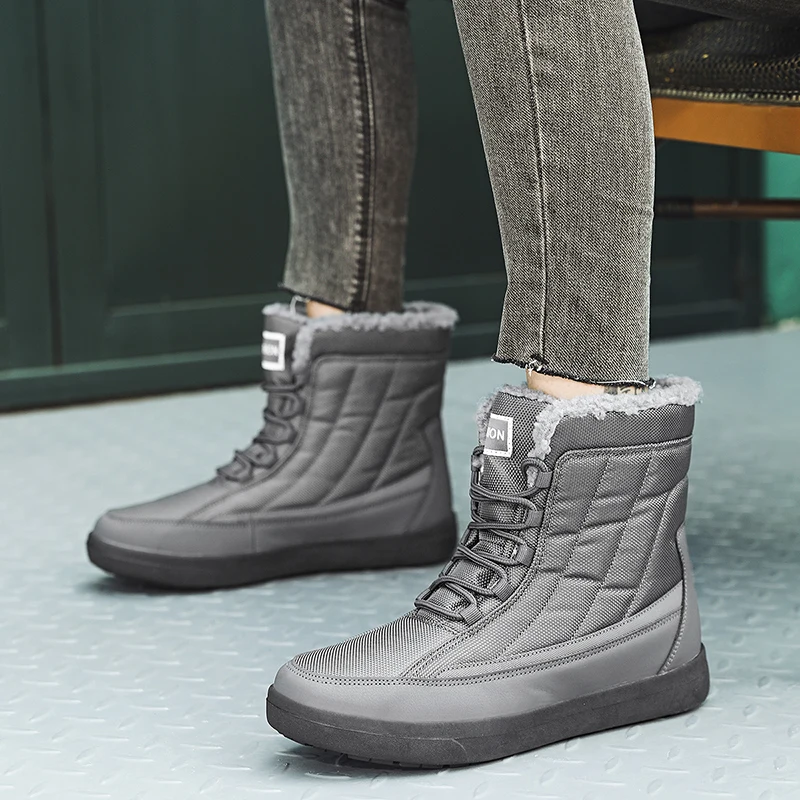 Зимние женские сапоги для снежной погоды высокого качества сохраняющие тепло до