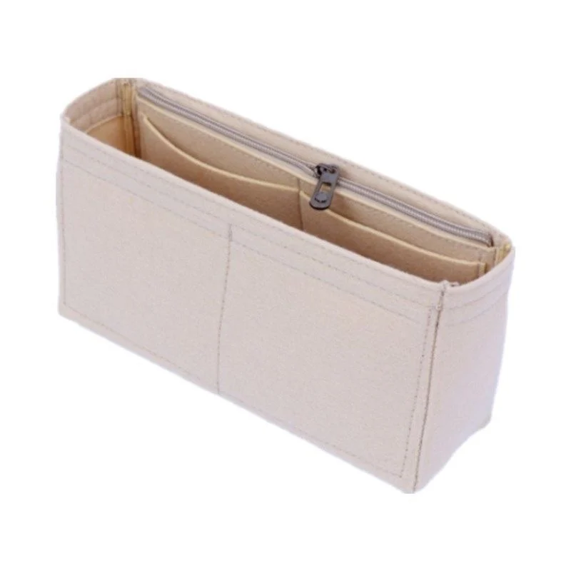 Bolso organizador de tela de fieltro con solapa para Croisette, bolsa de almacenamiento, bolso de viaje, bolso de cosm&eacute;ticos port&aacute;til-2