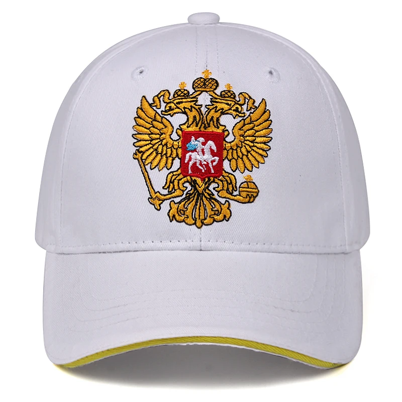 Бейсболка с национальным гербом России для мужчин летняя кепка от солнца спорта
