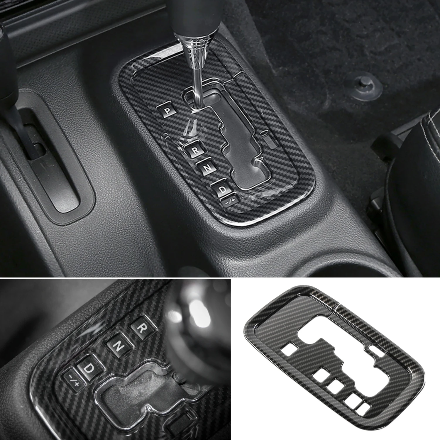 

Car Gear Shift Box Frame Cover Trim Decoration for Jeep Wrangler JK JKU 2011 2012 2013 2014 2015 2016 2017 Interior Accessory