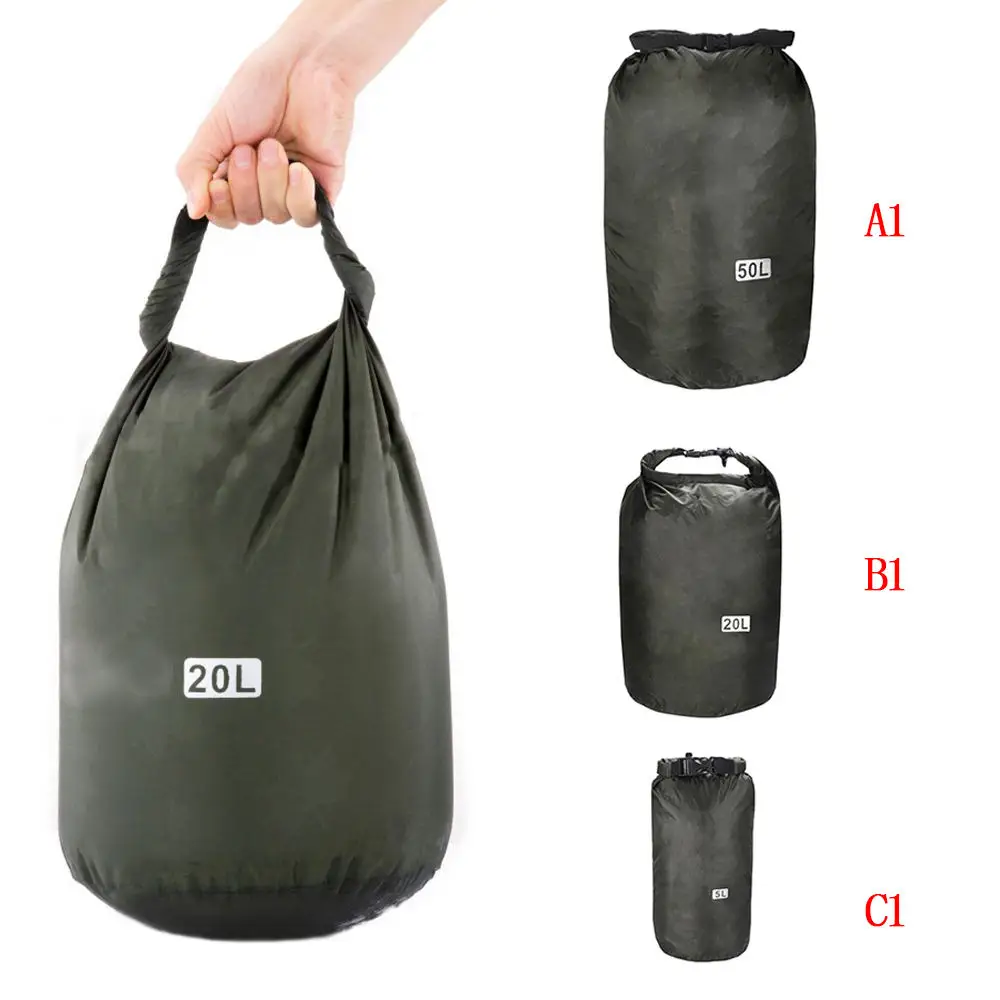 

50L/20L/5L Diving Bucket Bag Shoulder Drifting Bag Outdoor Waterproof Swimming Floating Bag Drying