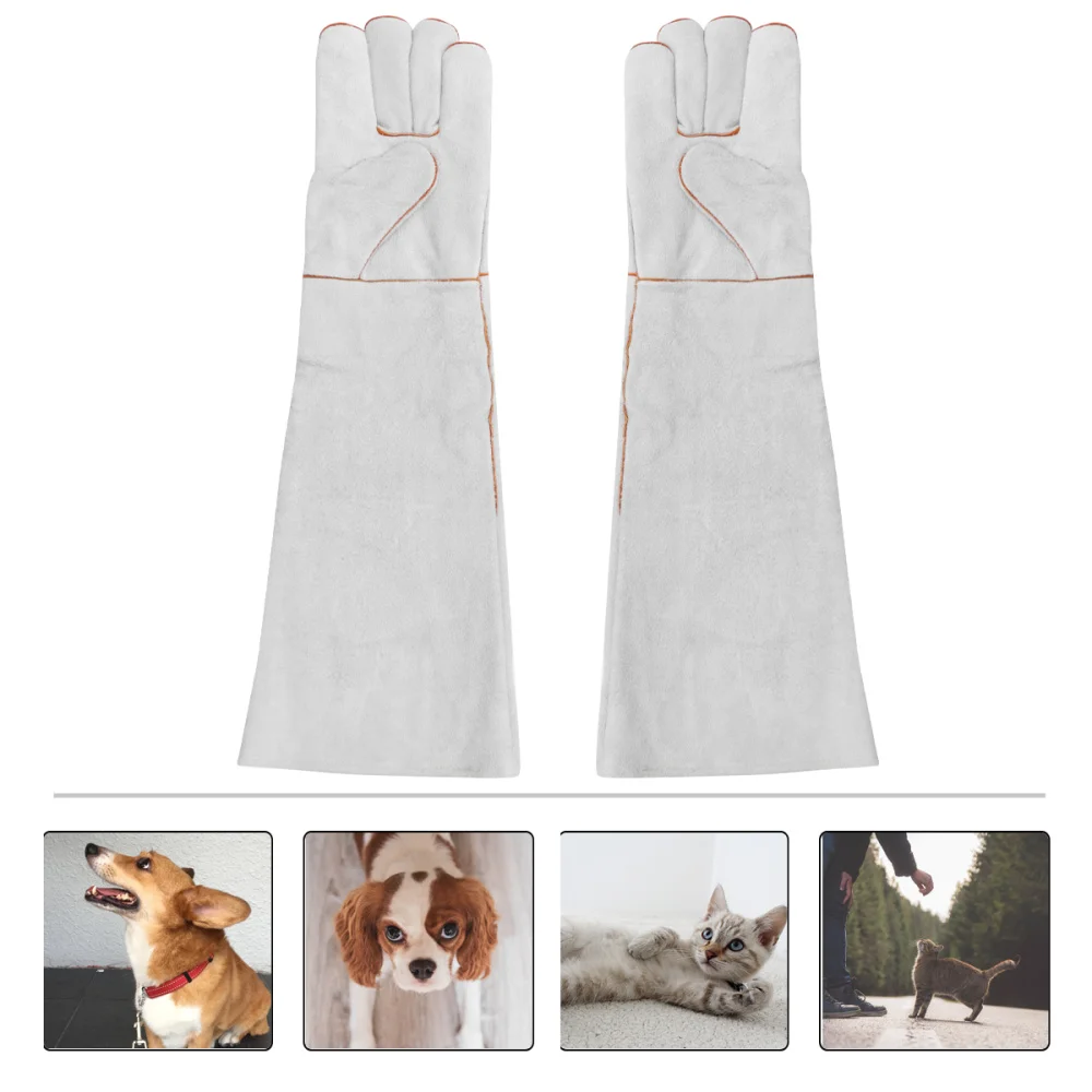 

1 Pair Thickening Cowhide Welding Protective Anti-bite