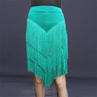 green fringe bodycon pencil skirts tassel high waist women stretch sheath midi length ladies slim jupe saias faldas