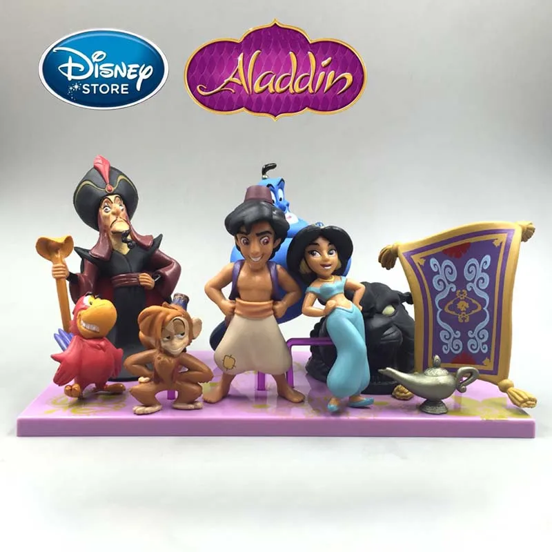 

Disney Aladdin Jasmine Princess Action Figure Toy Evil Monkey Tiger Aladdin And His Lamp Disney Princess Model Decoration Doll