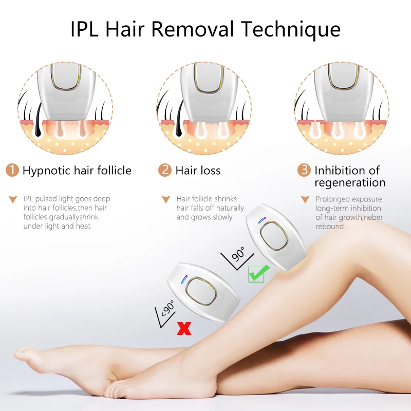 Лазерный эпилятор для удаления волос IPL Удаление волос для постоянного 500000 вспышка Depiladora лица все тело безболезненная Личная забота