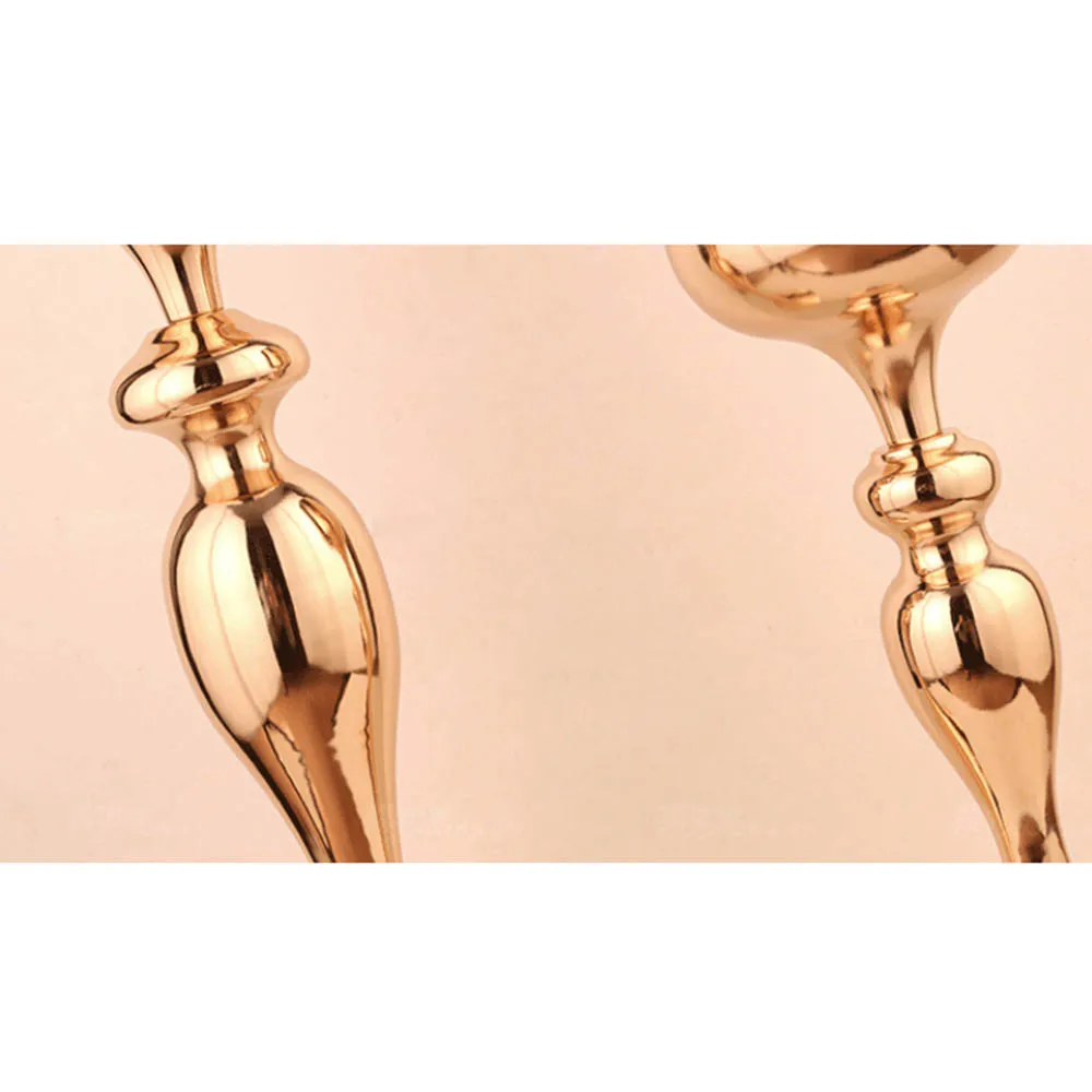 Золотые подсвечники 50 см/20 дюймов металлический подсвечник ваза для цветов