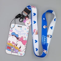 YQ040 Donald Daisy Duck Key Lanyard Phone Strap USB Office Student Badge Holder Lariat Cartoon Keychain Lanyard Jewelry Gift