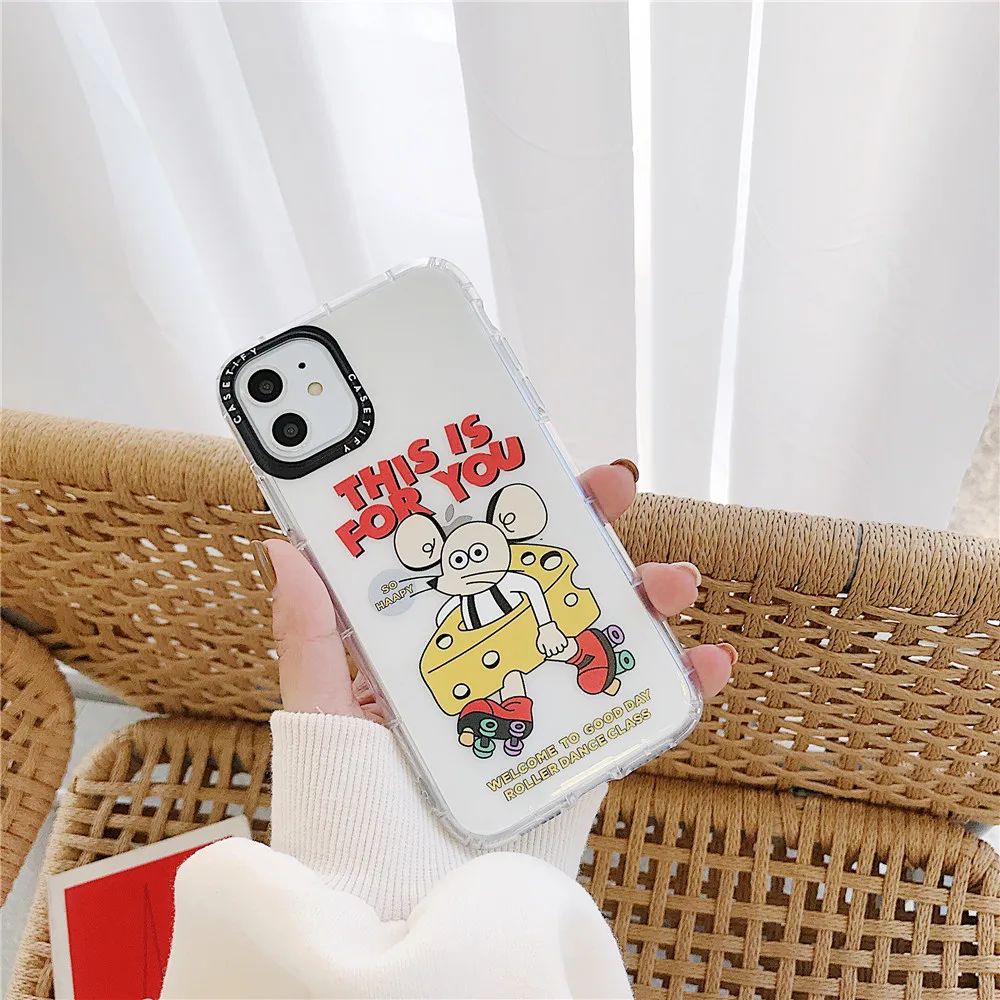 ORYKSZ Lovely Cartoon Mouse Phone Case Cover For iPhone 11 Pro Max X XS XR Soft 7 8 6 6s Plus Silicon |
