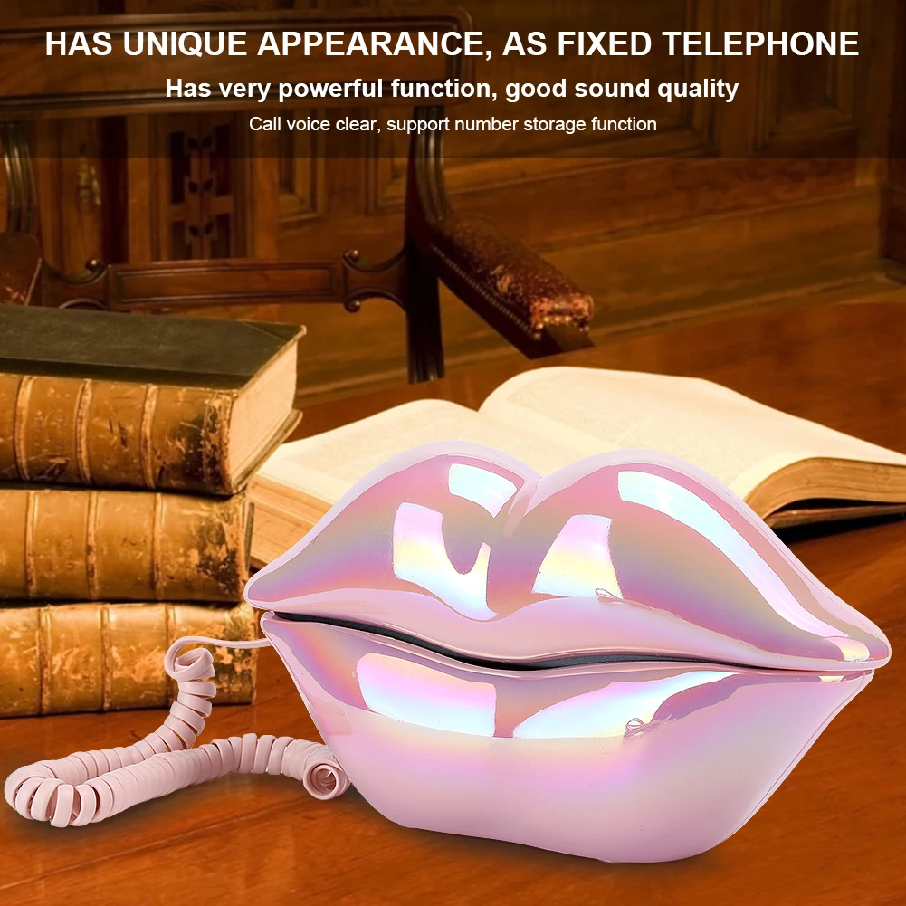 Искусственный телефон с гальваническим покрытием розовый Забавный